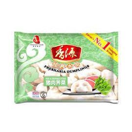 FRESHASIA DUMPLING -  PORK N SHEPHERD PURSE 400G - 香源猪肉荠菜水饺