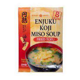 HIKARI ENJUKU MISO SOUP FRY TOFU 8PCS 155.2G - 油豆腐速食味增汤