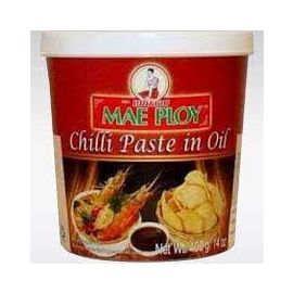 Mae Ploy Chili Paste In Oil 400G - 泰国油浸辣椒酱
