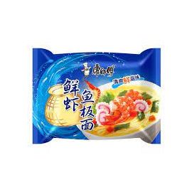 MASTER KON INS-NDL SHRIMP & FISH 98G - 康师傅鲜虾鱼板面（包装）