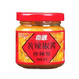 NG YELLOW CHILLI SAUCE EXTRA HOT 100G - 南国特辣黄辣椒酱