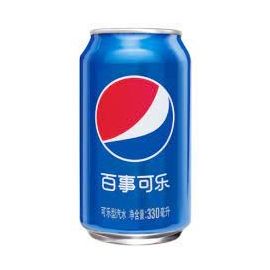 PEPSI COLA CAN 330ml - 百事可乐（罐装）